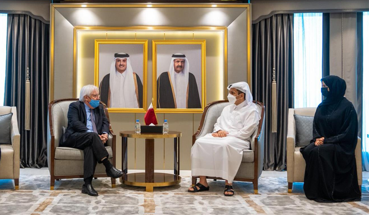 Qatar's foreign minister meets with UN under-secretary-general for humanitarian affairs